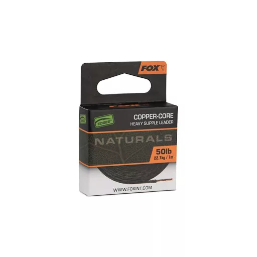 Fox Edges Naturals Copper-Core 7 m 50 lb rézbetétes előtétzsinór