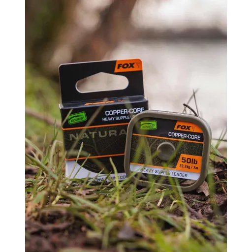 Fox Edges Naturals Copper-Core 7 m 50 lb rézbetétes előtétzsinór