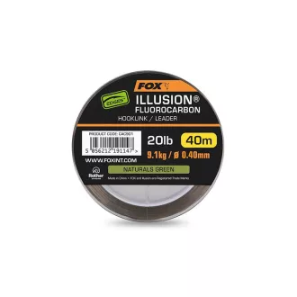   Fox Edges Illusion Fluorocarbon x Naturals 0,40 mm 40 m 20 lb zöld fluorocarbon zsinór