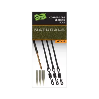   Fox Edges Naturals Copper-Core Leaders x3 pontyozó szerelék