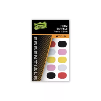 Fox Edges 10 × 15 mm Foam Barrels - Mixed Colour