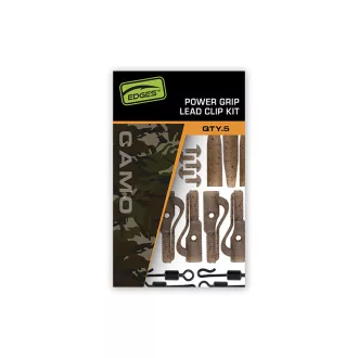   Fox Edges Camo Power Grip ólomkapocs készlet terepszínű pontyozó szerelék készlet 5 db/csomag