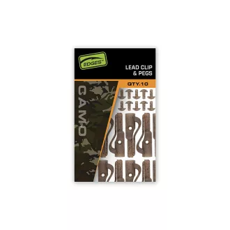 Fox Edges Camo + Pegs terepszínű ólomkapocs 10 db/csomag