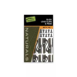 Fox Edges Naturals Slik + Pegs ólomkapocs 10 db/csomag