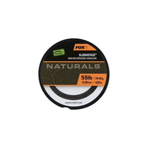 Fox Submerge Naturals süllyedő braid x 0,38 mm 300 m 65 lb fonott főzsinór