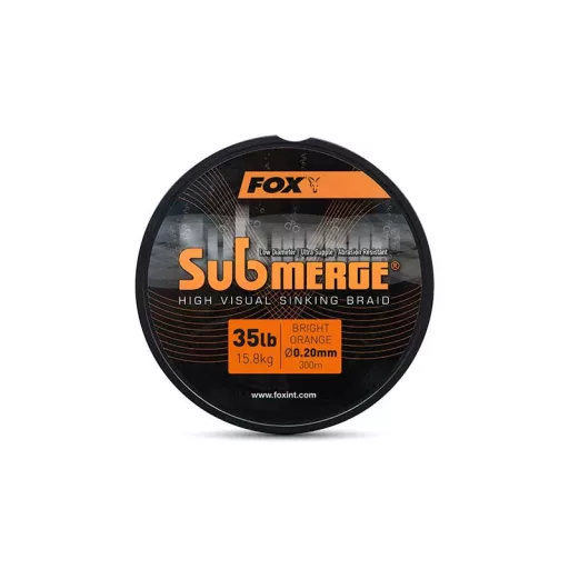 Fox Submerge süllyedő braid x 0,25 mm 600 m 45 lb narancssárga fonott főzsinór