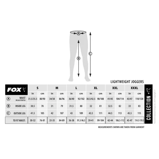 Fox Collection LW fekete-narancssárga melegítőnadrág L