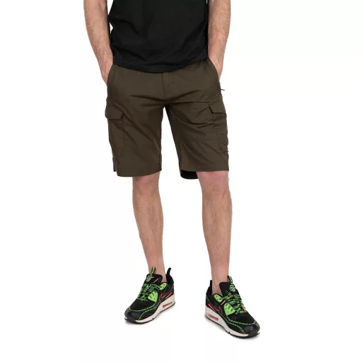 Fox Collection LW Cargo zöld-fekete 3XL rövidnadrág