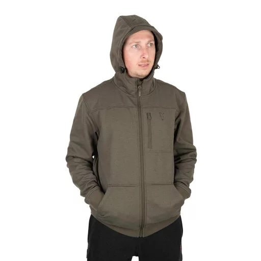 Fox Collection Soft Shell zöld-fekete S kabát