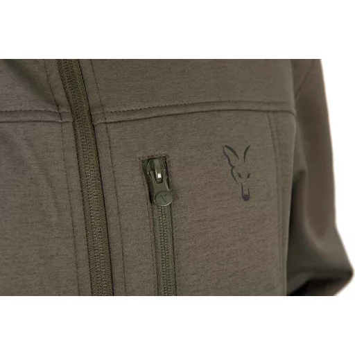 Fox Collection Soft Shell zöld-fekete S kabát