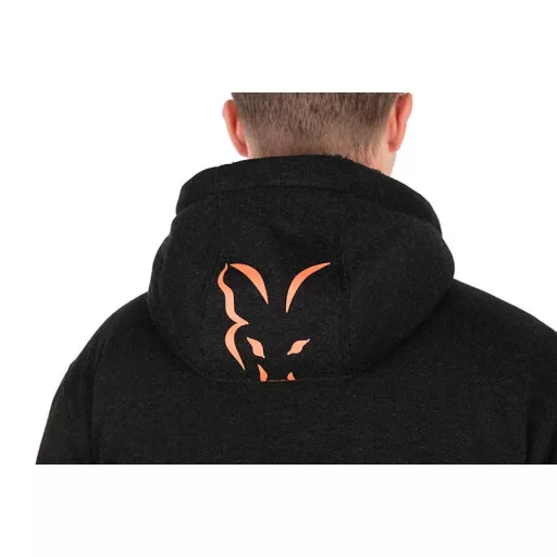 Fox Collection Sherpa fekete-narancssárga S kabát