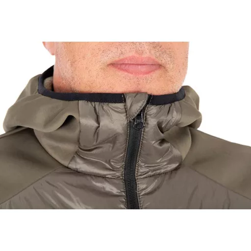 Fox Collection Hybrid zöld-fekete XL kabát