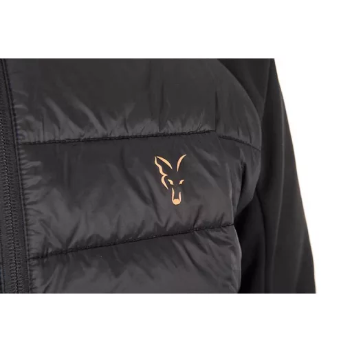 Fox Collection Hybrid fekete-narancssárga XL kabát