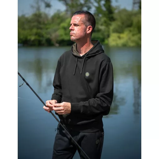 Fox Collection kapucnis fekete 3XL pulóver