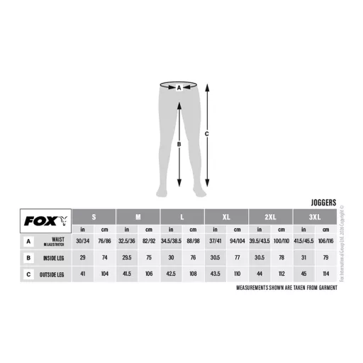 Fox Collection fekete melegítőnadrág 2XL