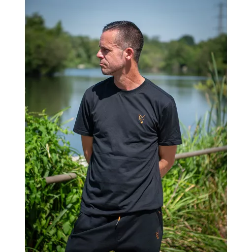 Fox Classic fekete-narancssárga 2XL póló