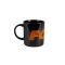 Fox Black and Orange Logo kerámiabögre