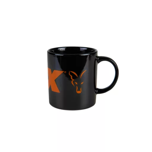 Fox Black and Orange Logo kerámiabögre