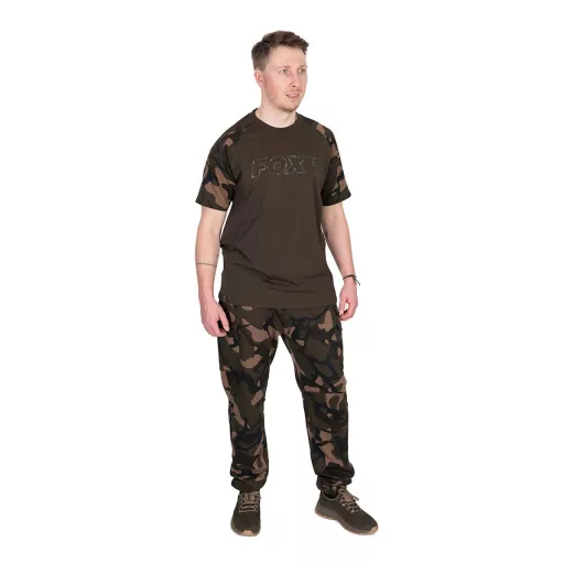 Fox Outline khaki-terepmintás S póló