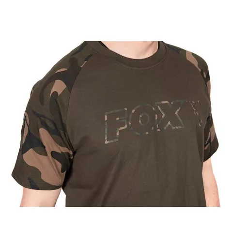 Fox Outline khaki-terepmintás S póló