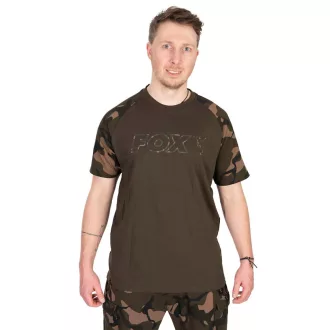 Fox Outline khaki-terepmintás M póló