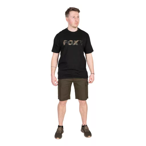Fox Logo fekete-terepmintás 2XL póló
