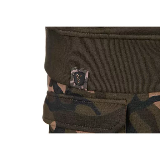 Fox LW Split Zip kapucnis khaki-terepmintás XL pulóver