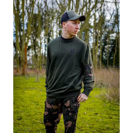 Fox LW khaki S pulóver