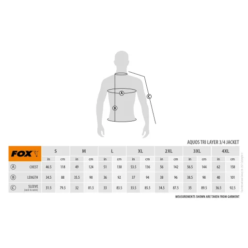 Fox RS25K 3/4 terepmintás thermo kabát 4XL