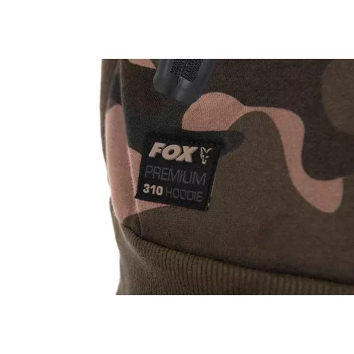 Fox Full Zip Premium 310 kapucnis cipzáras terepmintás M pulóver