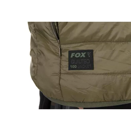 Fox Quilted 100 olívazöld M kabát