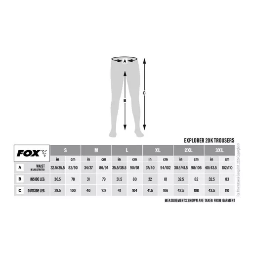 Fox Explorer 20K L hosszú nadrág