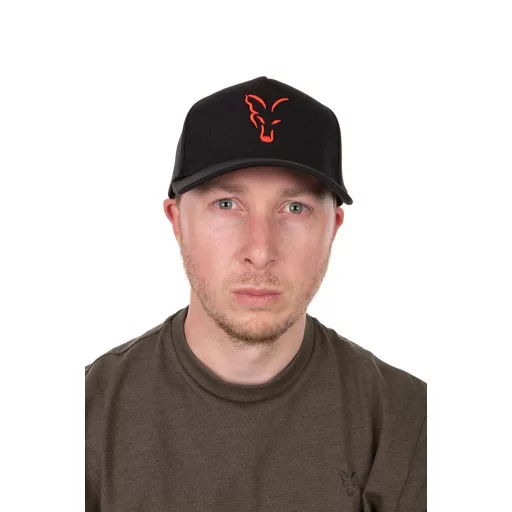 Fox Collection fekete-narancssárga UNI baseball sapka
