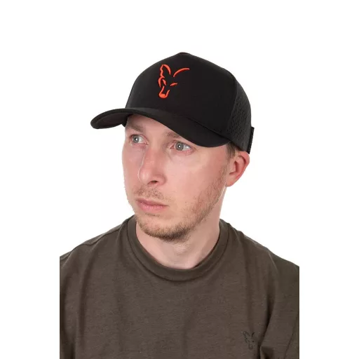 Fox Collection fekete-narancssárga UNI baseball sapka