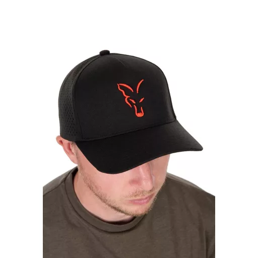 Fox Collection fekete-narancssárga UNI baseball sapka