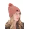 Fox Knitted Bobble női bojtos téli sapka UNI