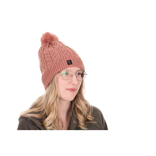 Fox Knitted Bobble női bojtos téli sapka UNI