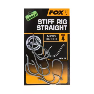 Fox Edges™ Stiff Straight 8-as bojlis szakállas horog