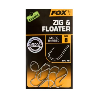 Fox Edges™ Zig & Floater 10-es bojlis szakállas horog