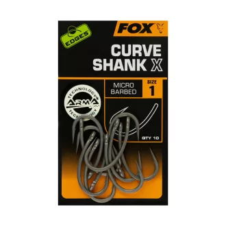   Fox Edges Curve Shank X 4-es bojlis szakállas horog 10 db/csomag