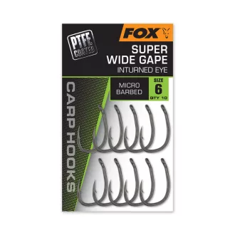   Fox Super Wide Gape inturned Eye 4-es bojlis szakállas horog 10 db/csomag