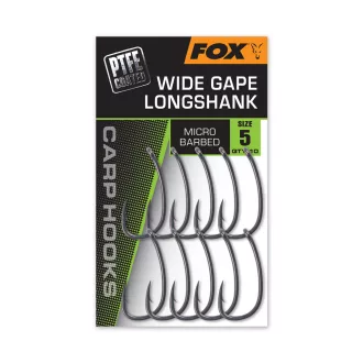   Fox Super Wide Gape Long Shank 2-es bojlis szakállas horog 10 db/csomag