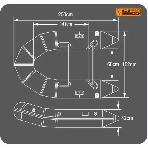 2.5m inflatable Boat - Slat Floor