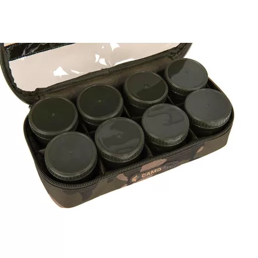 Fox Camolite 12 Pot párnázott csalitartó táska 32,5 × 16,5 × 9,5 cm