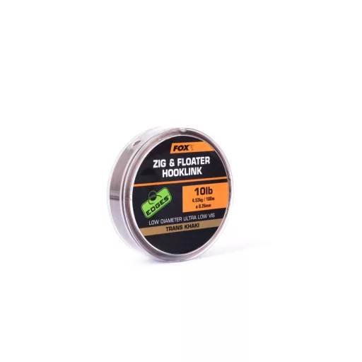 Fox Zig & Floater x 0,30 mm 100 m 15 lb áttetsző khaki monofil előkezsinór