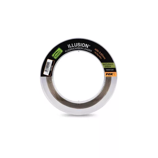 Fox Illusion Fluorocarbon Leader x Naturals 0,50 mm 50 m 30 lb zöld dobóelőke
