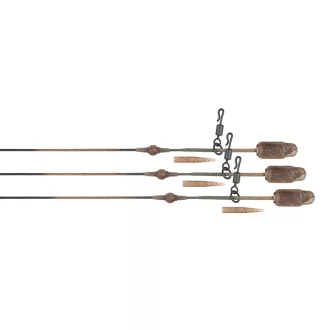   Fox Edges Naturals Heli-Clip Rigs 50 lb Leadcore pontyozó szerelék 3 db/csomag