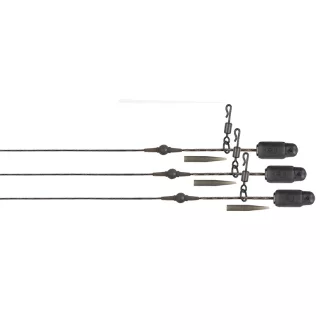   Fox Edges Camo Heli-Clip Rigs 30 lb Submerge terepszínű pontyozó szerelék 3 db/csomag