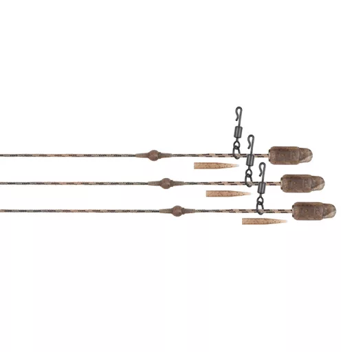Fox Edges Camo Heli-Clip Rigs 40 lb Submerge terepszínű pontyozó szerelék 3 db/csomag
