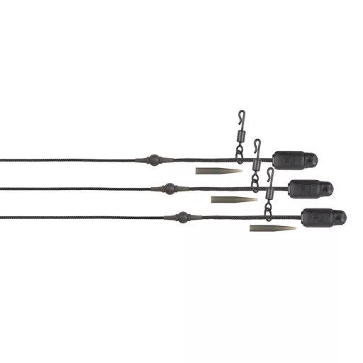 Fox Edges Camo Heli-Clip Rigs 50 lb Leadcore terepszínű pontyozó szerelék 3 db/csomag